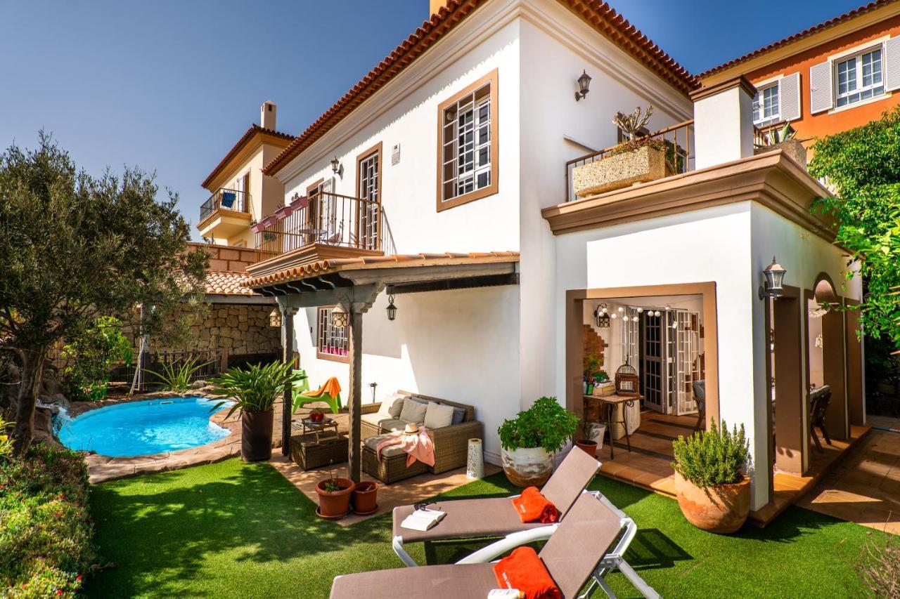 Deluxe Villa Bella Vita Air Con & Heated Pool, Tenerife South Chayofa Bagian luar foto