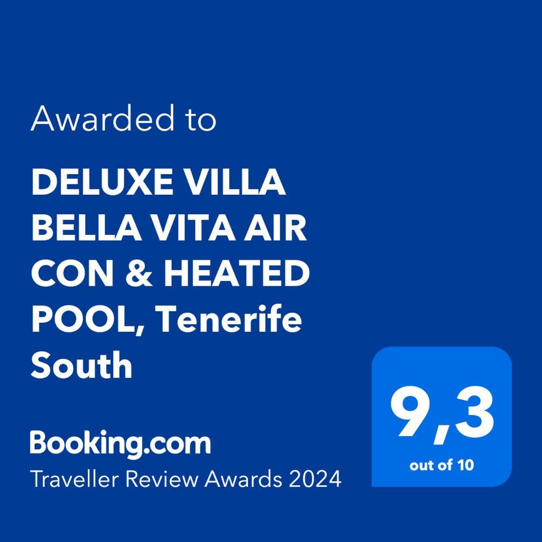 Deluxe Villa Bella Vita Air Con & Heated Pool, Tenerife South Chayofa Bagian luar foto